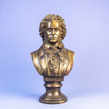 Винтаж: Бронзовый бюст Бетховена