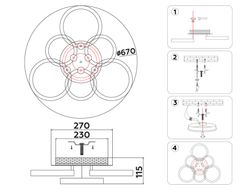 Ambrella Светодиодный потолочный светильник с подсветкой Original FA3844