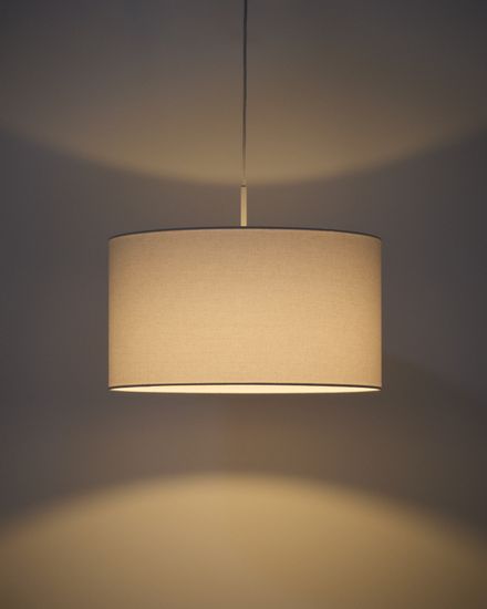 Абажур для подвесного светильника Niani из хлопка цвета слоновой кости Ø45 см