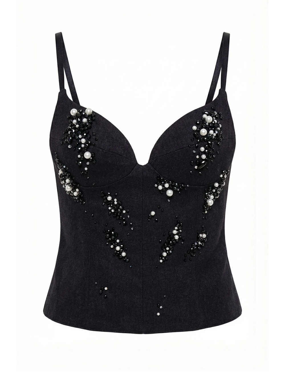 Топ-корсет BEADS, черный