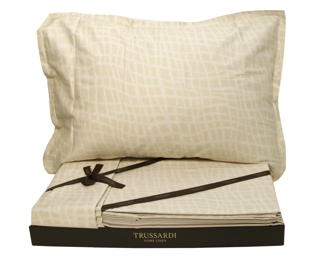 Постельное белье 2 спальное евро Trussardi Twist М56 beige