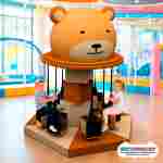Детский аттракцион 4kids Карусель «Медвежонок» c электроприводом