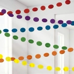 Гирлянда-круги «Радуга», 210 см, 6 шт