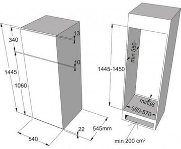 Встраиваемый холодильник Franke FCT 240/M SI A+
