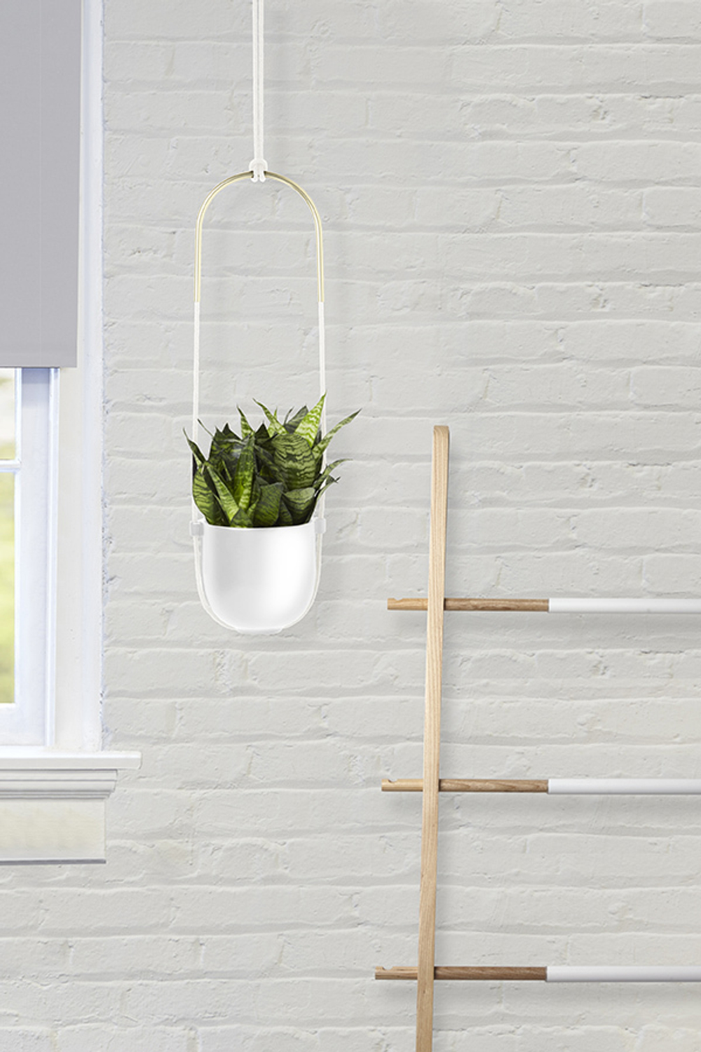 Горшок для растений подвесной bolo, D16 см, белый