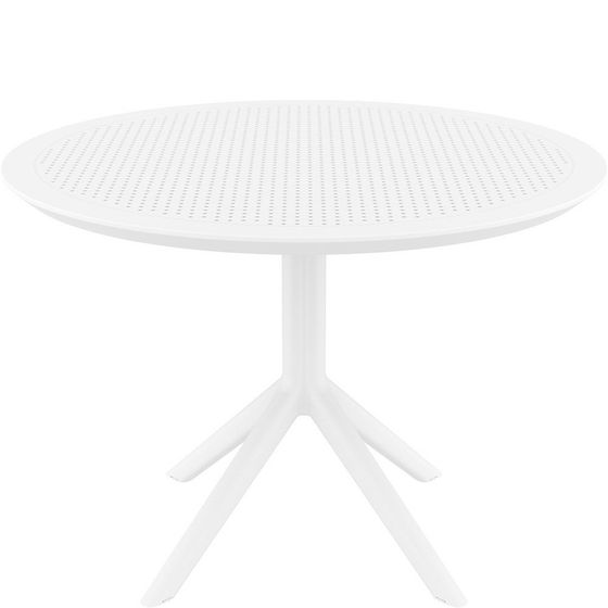 Пластиковый стол Sky Ø105 см, белый | Siesta Contract | Турция