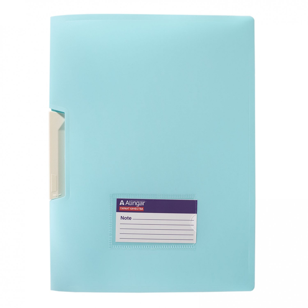 Папка-скоросшиватель, поворотный зажим, Alingar А4 230х310мм, 150 мкм, пластик, карман, "Ice", ассорти