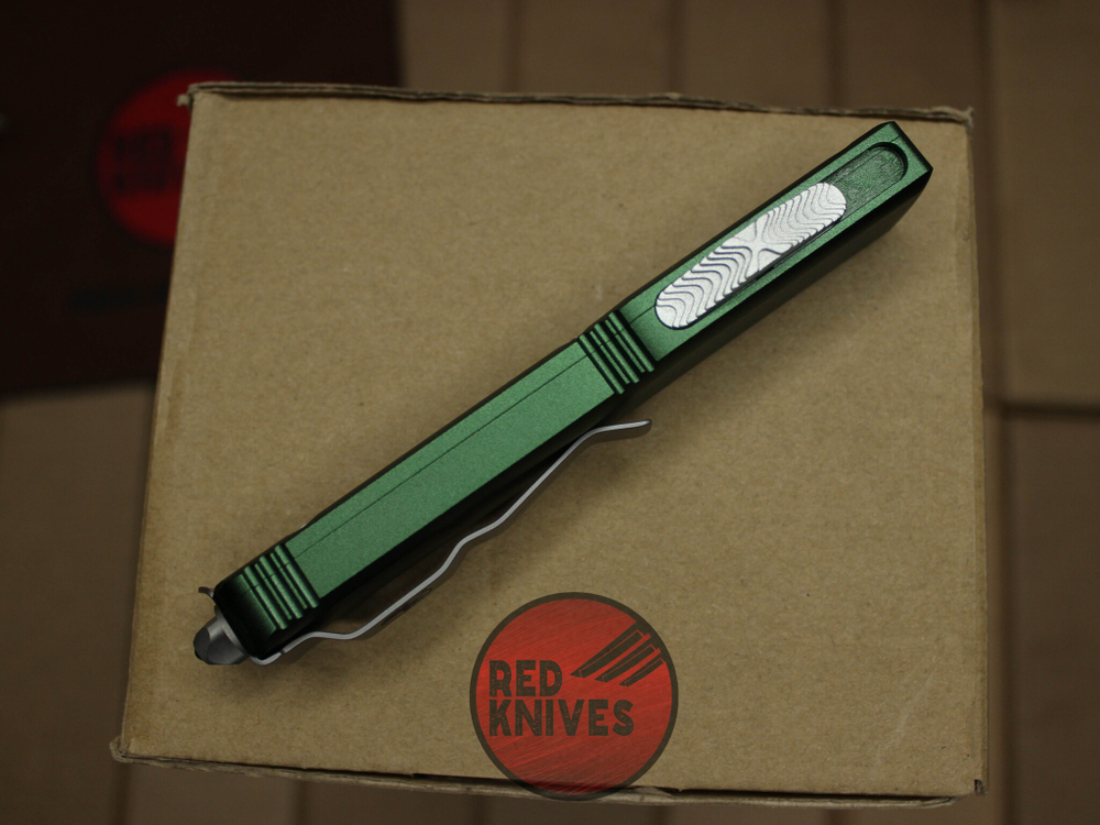 Нож Microtech Ultratech Tanto T/E A+++ - зеленая рукоять, клинок апокалиптик