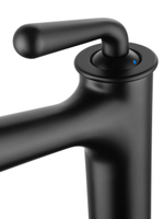 Смеситель для раковины высокий WONZON & WOGHAND STEAM, Черный матовый (WW-88239008-MB)