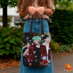 Сумка шоппер с принтом BTS