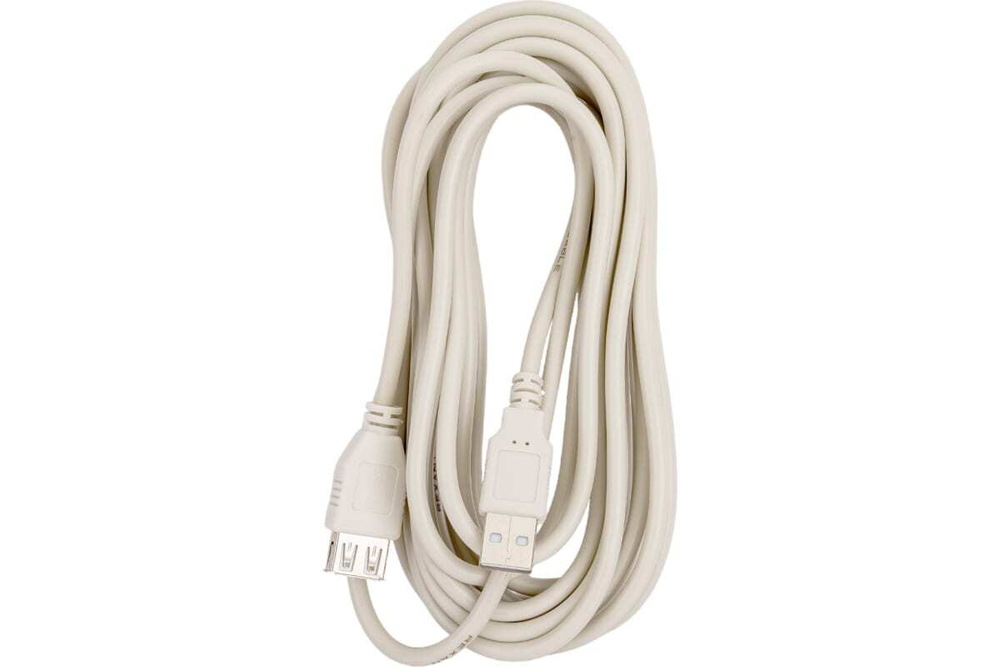 Шнур REXANT USB-А male - USB-A female 5M 18-1117
