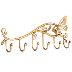 Вешалка настенная Бабочка Эир с 6-ю крючками Амбер
