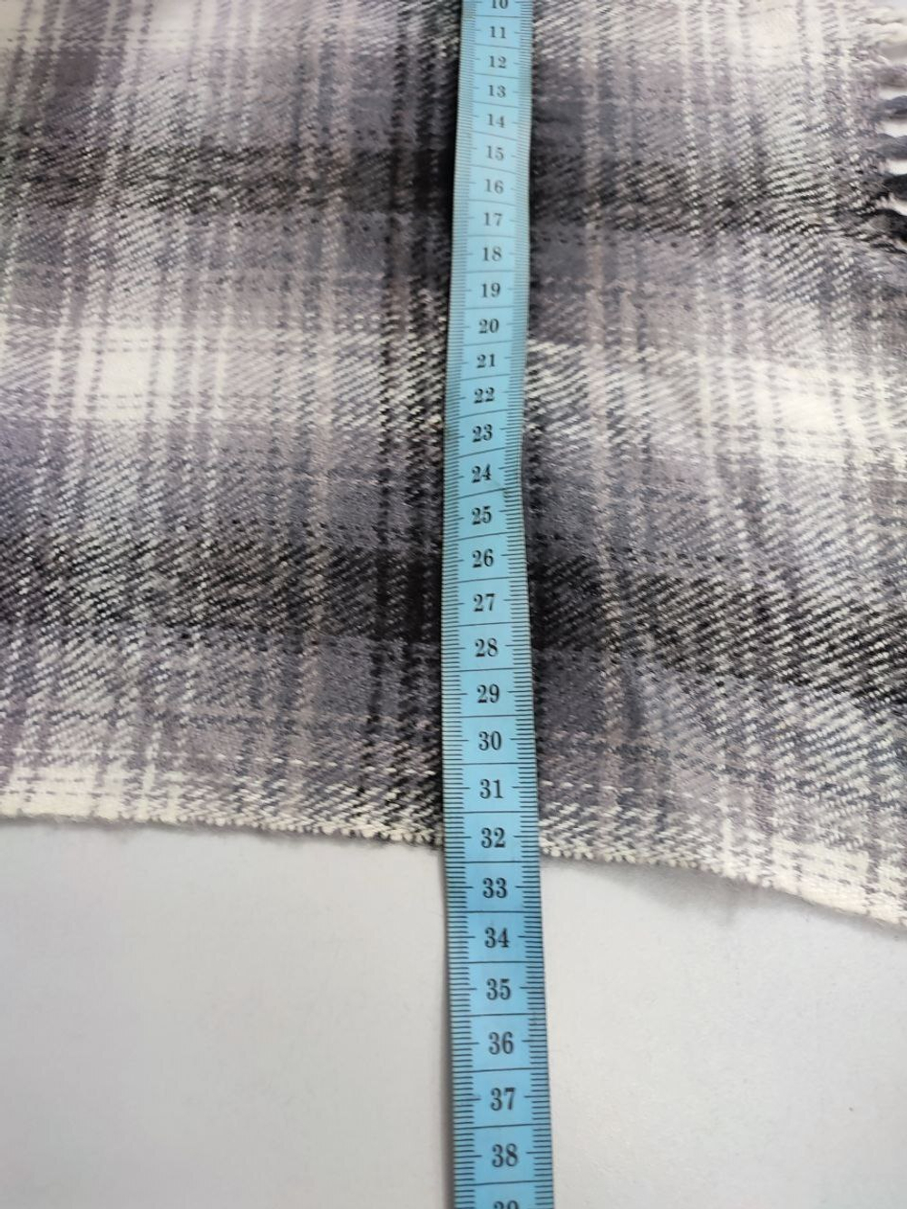 Шарф в клетку шерстяной