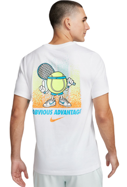 Мужская теннисная футболка Nike Court Open T-Shirt - white
