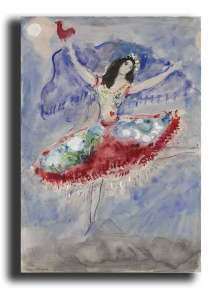 Репродукция "Шагал - Земфира II"