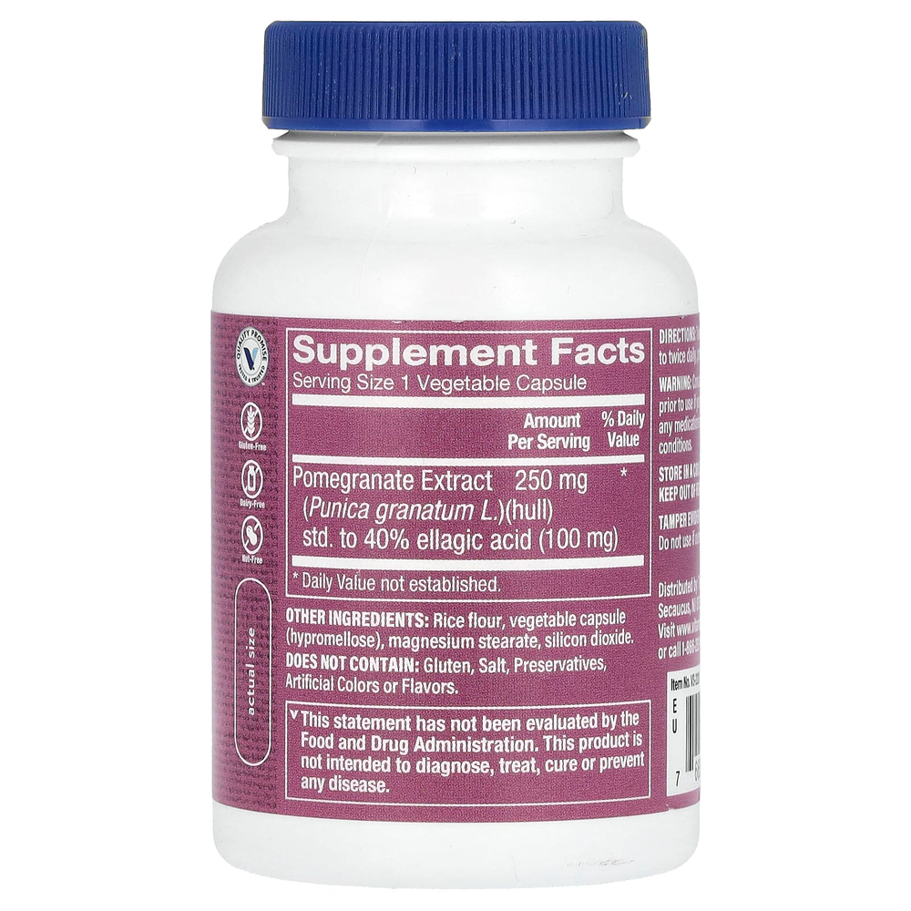 The Vitamin Shoppe, Экстракт граната, 250 мг, 100 растительных капсул