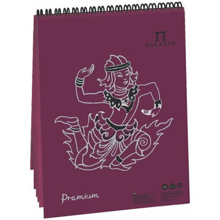 Блокнот для пастели 30л. А4 " Blackberry", ежевичный, 160г/м2, "холст"