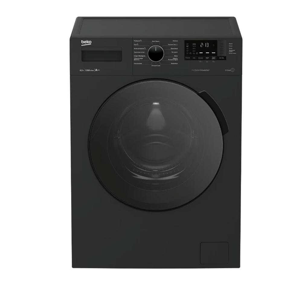Стиральная машина Beko WSPE6H612A антрацит (q)