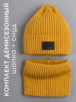 Шапка для мальчика со снудом демисезонная