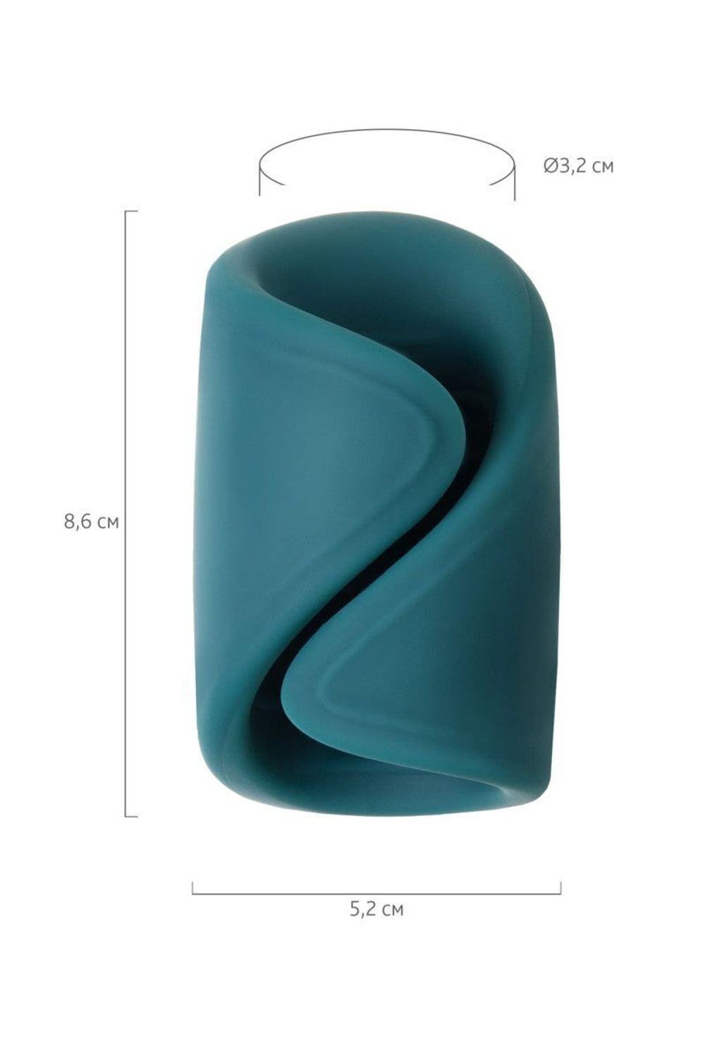 Зеленый портативный мастурбатор Gush (Цвет: зеленый)