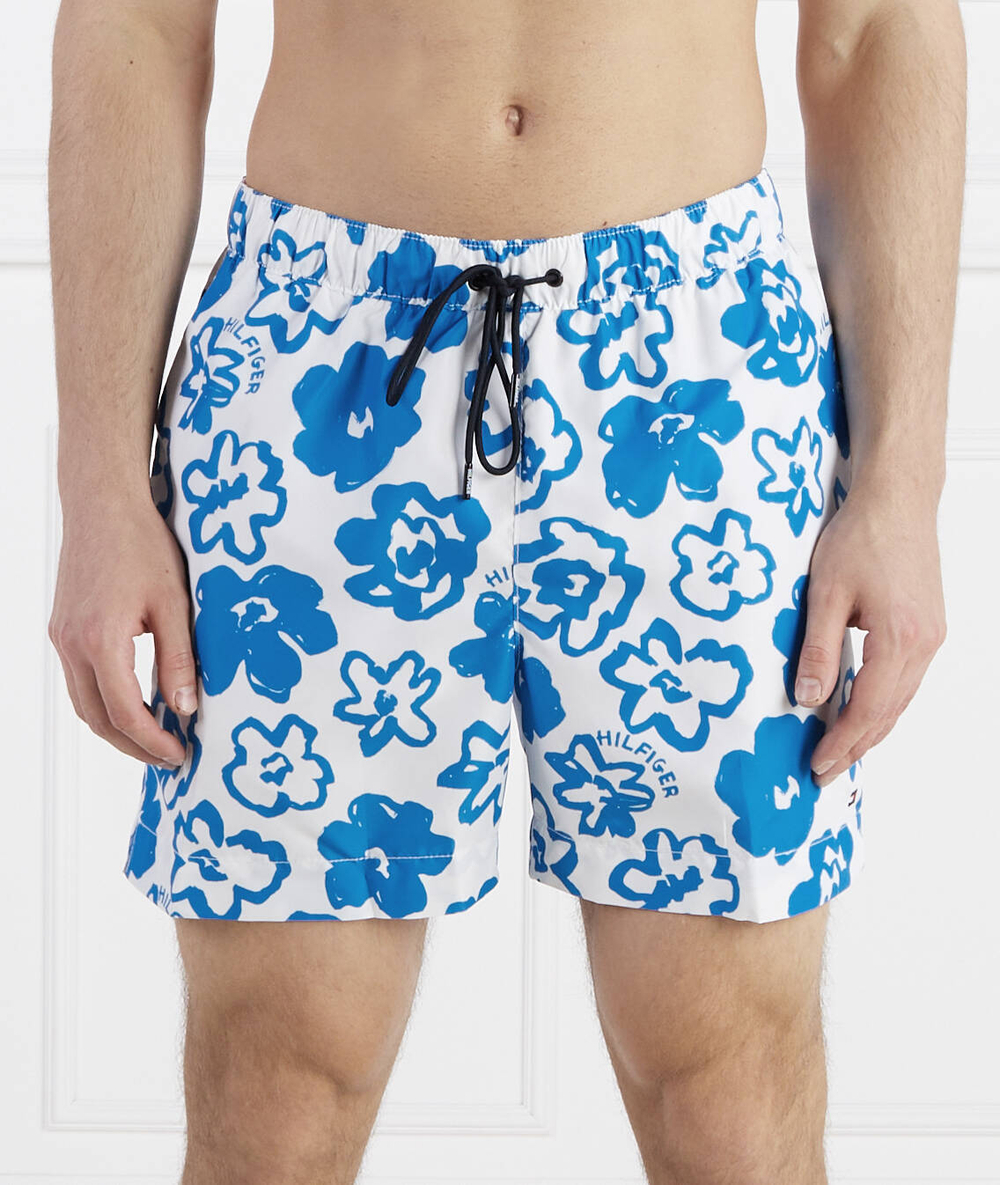 Шорты для плавания MEDIUM DRAWSTRING PRINT Tommy Hilfiger - голубой(UM0UM02827)