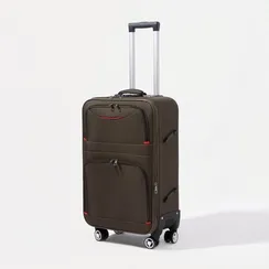 Чемодан средний 24", 2 наружных кармана, кодовый замок, цвет хаки