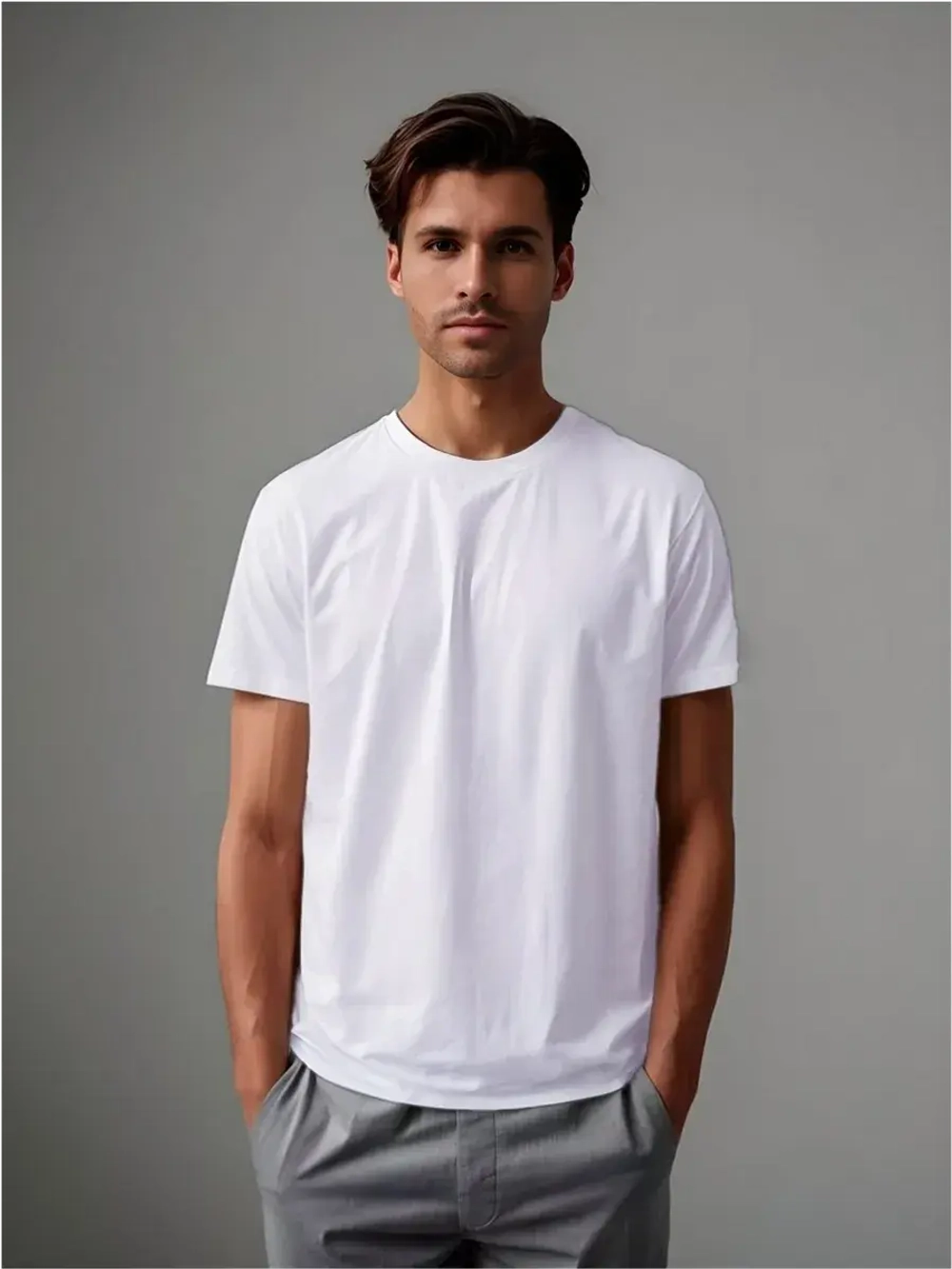 Футболка однотонная базовая хлопок унисекс Баракаттекс