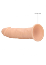 Телесный фаллоимитатор без мошонки Silicone Dildo Without Balls - 19,2 см. (Цвет: телесный)
