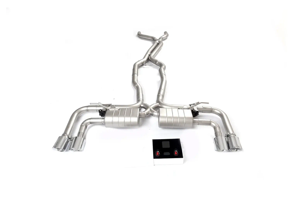 Спортивная выхлопная система с дистанционно управляемыми заслонками для Porsche Cayenne 4.8 Порше Каен