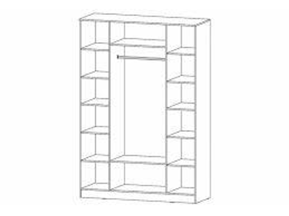 Гамма Шкаф 4-х створчатый Дуб вотан