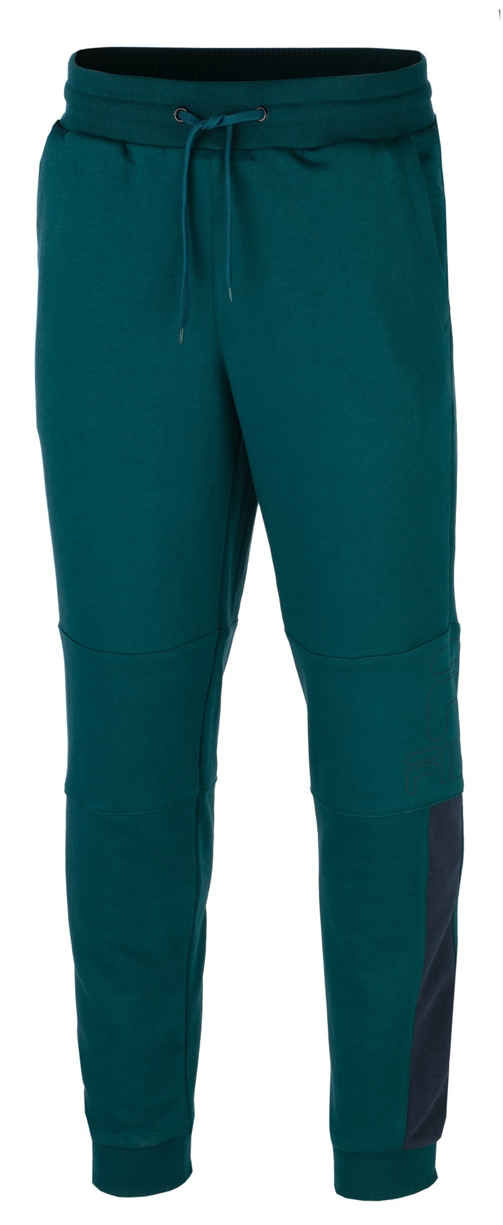 Мужские теннисные штаны Fila Sweatpants Toni - deep teal/navy