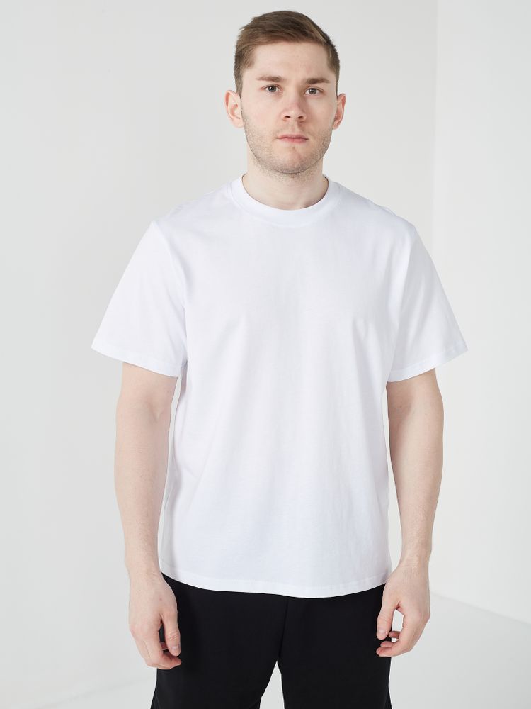 Сток футболка #327 оверсайз (черный), 95% хлопок, 5% эластан. плотность 245 гр.