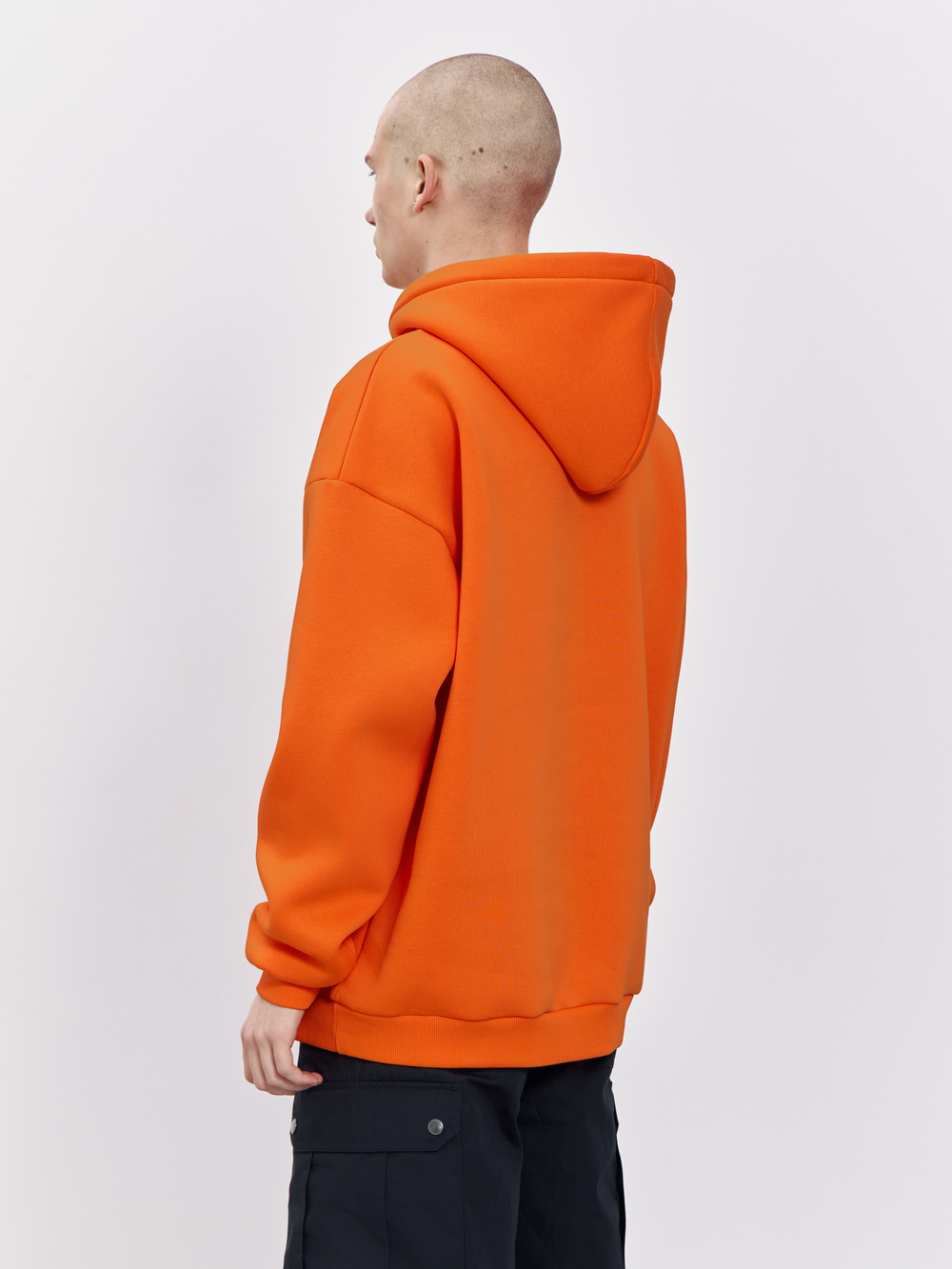 Худи с начесом (оранжевый)