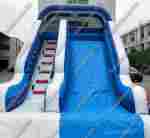 Надувная горка "Синяя тучка" размер 9*4*6 м