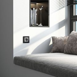 Рамка на 1 пост Werkel Senso (черный, стекло soft-touch) W0013108