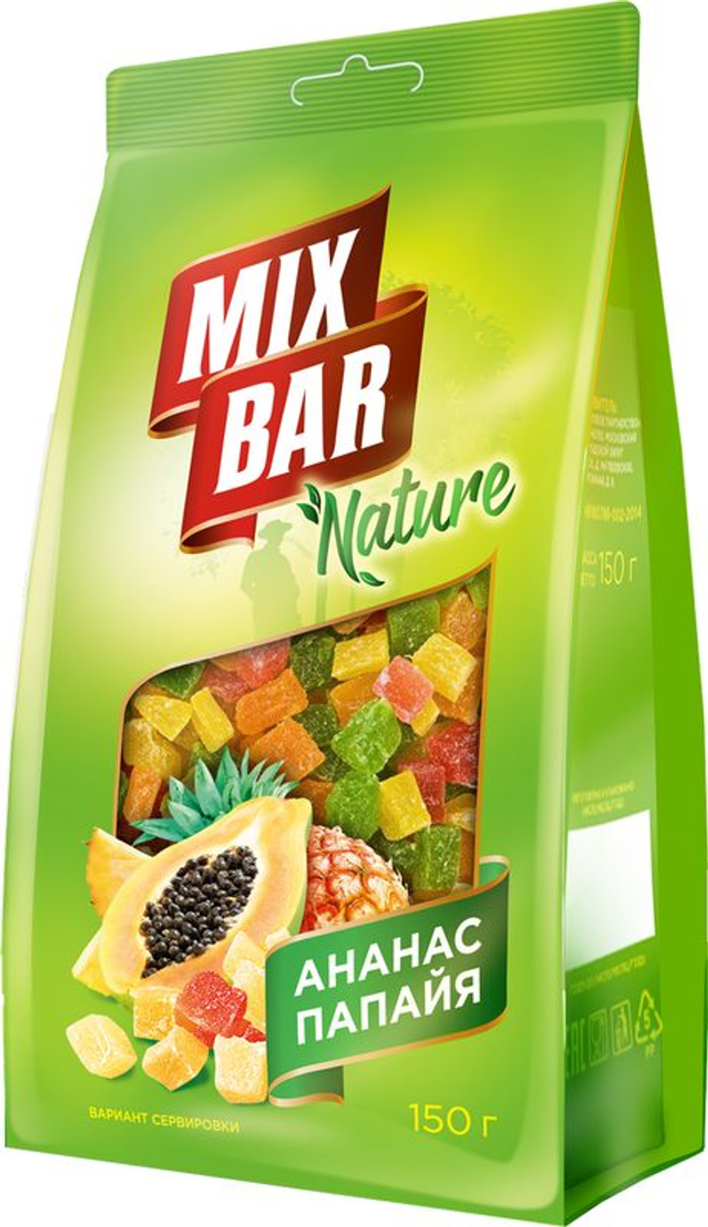 Цукаты Mixbar Ананас и папайя 150г