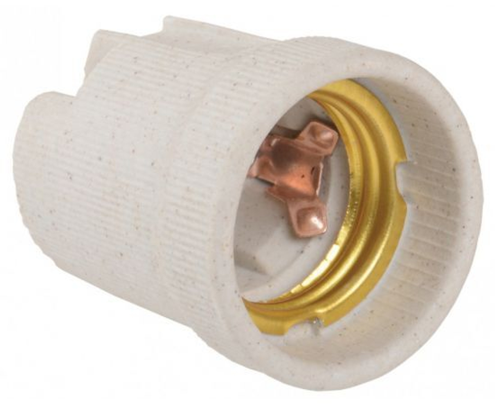 (цена за 50 шт) Пкр27-04-К43 Патрон подвесной керамический, Е27 (200 шт), стикер на изделии, IEK