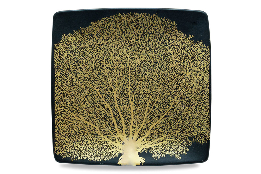 Набор тарелок 4шт 21x21см WD Lifestyle Singapore черный