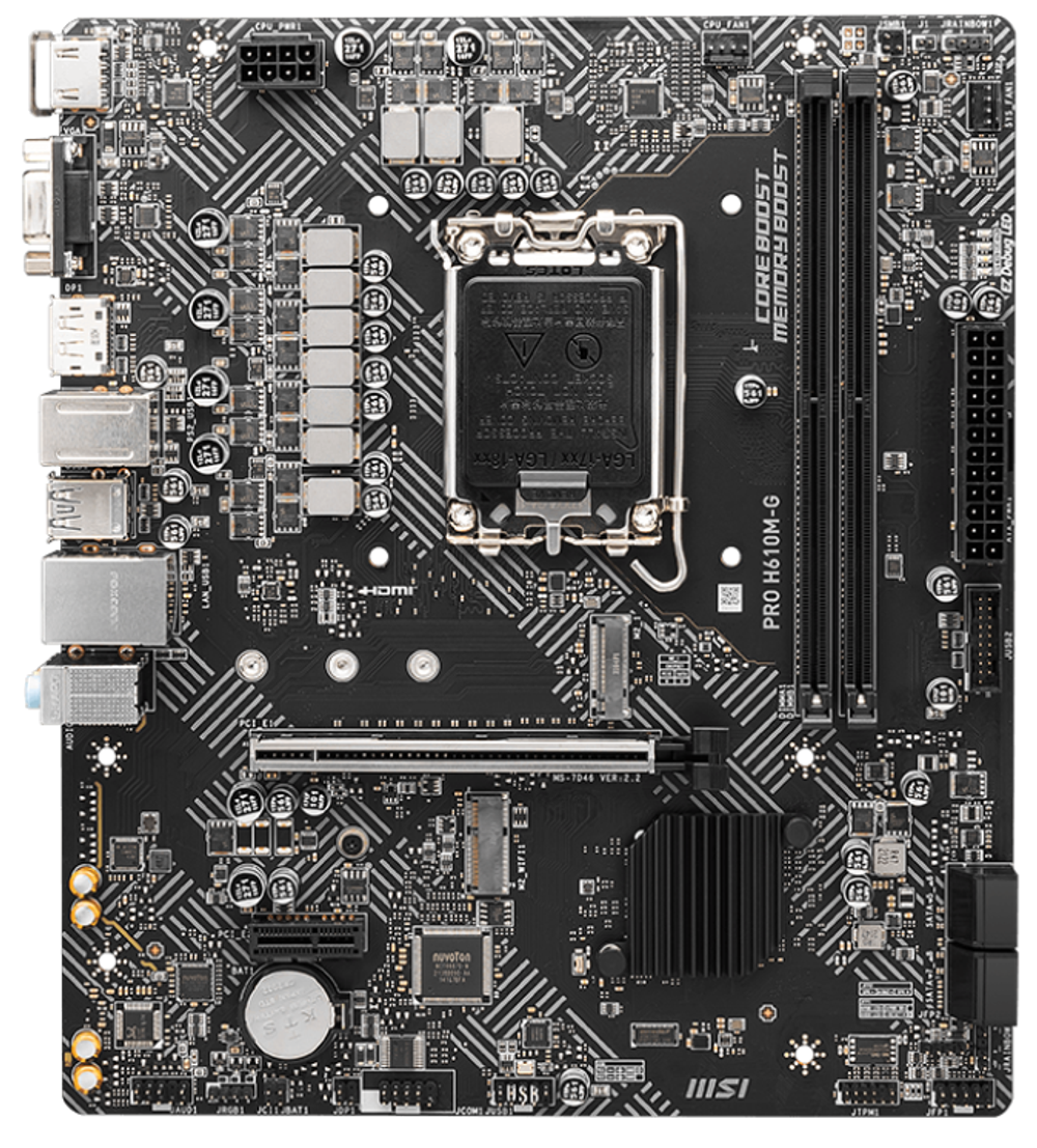 Материнская плата mATX MSI PRO H610M-G