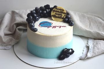 Торт с логотипом для шефа №1043