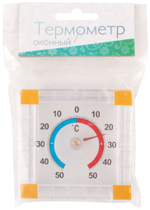 Термометр оконный биметаллический ТББ квадратный 67910