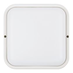 ULW-Q229 24W-4000K IP65 WHITE Светильник светодиодный влагозащищенный. Квадрат. Белый свет 4000K. 190×190×37мм. Корпус белый. ТМ Volpe