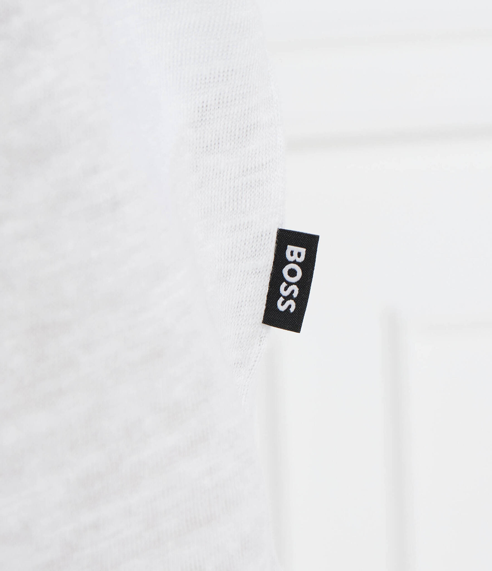 Льняная футболка Tiburt 456 BOSS BLACK - белый(50511612)