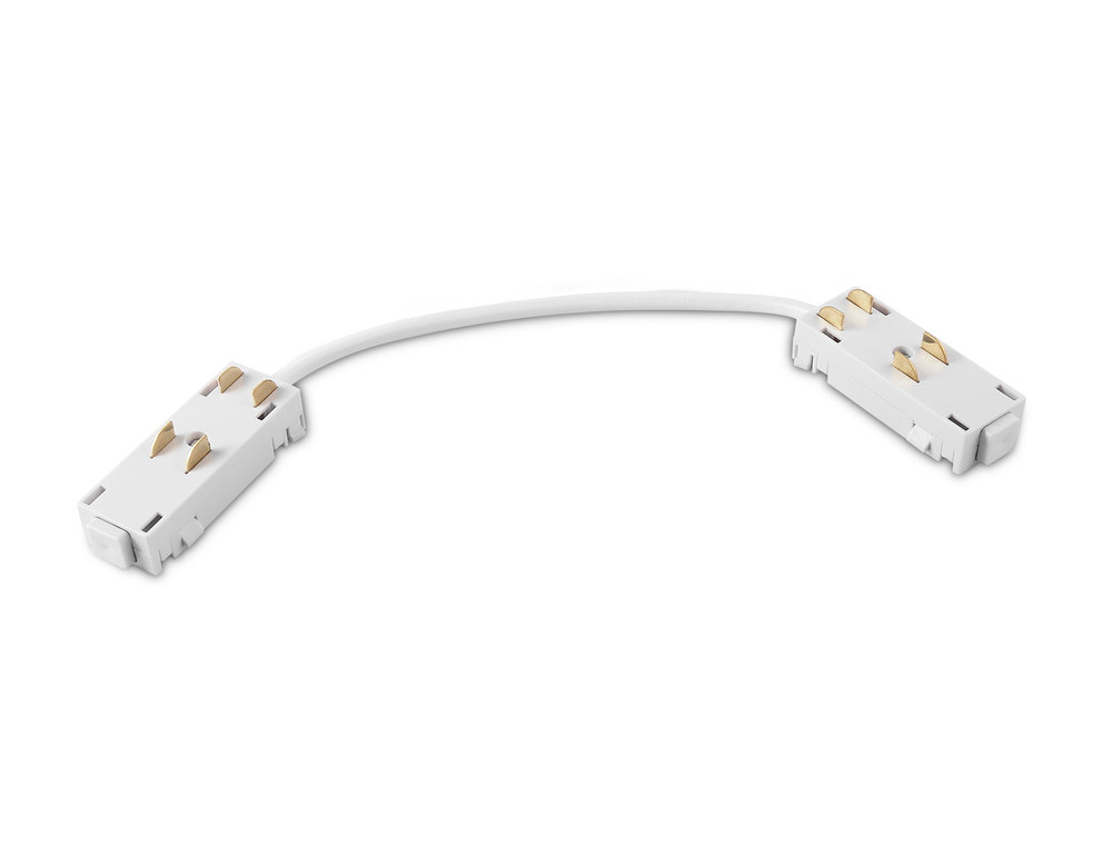 Коннектор питания гибкий для шинопровода Magnetic 220V GL1109 WH белый 250*28.5*18