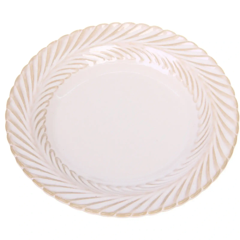 Чайная пара «Верона» (кружка 230мл, блюдце) полоска бежевая