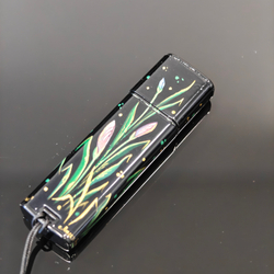 Флешка USB в футляре с ручной росписью "Ирисы"