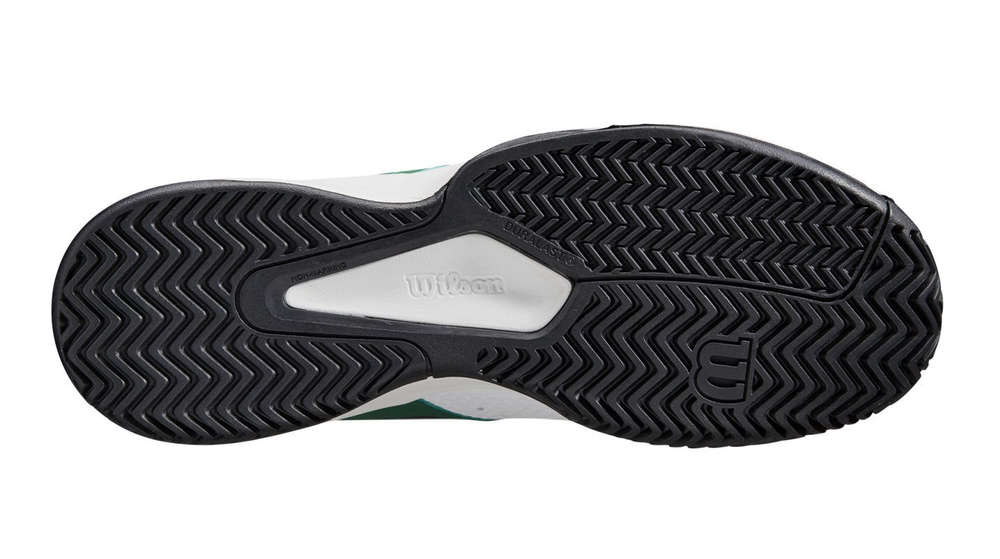 Мужские кроссовки теннисные Wilson Kaos Devo 2.0 - white/evergreen