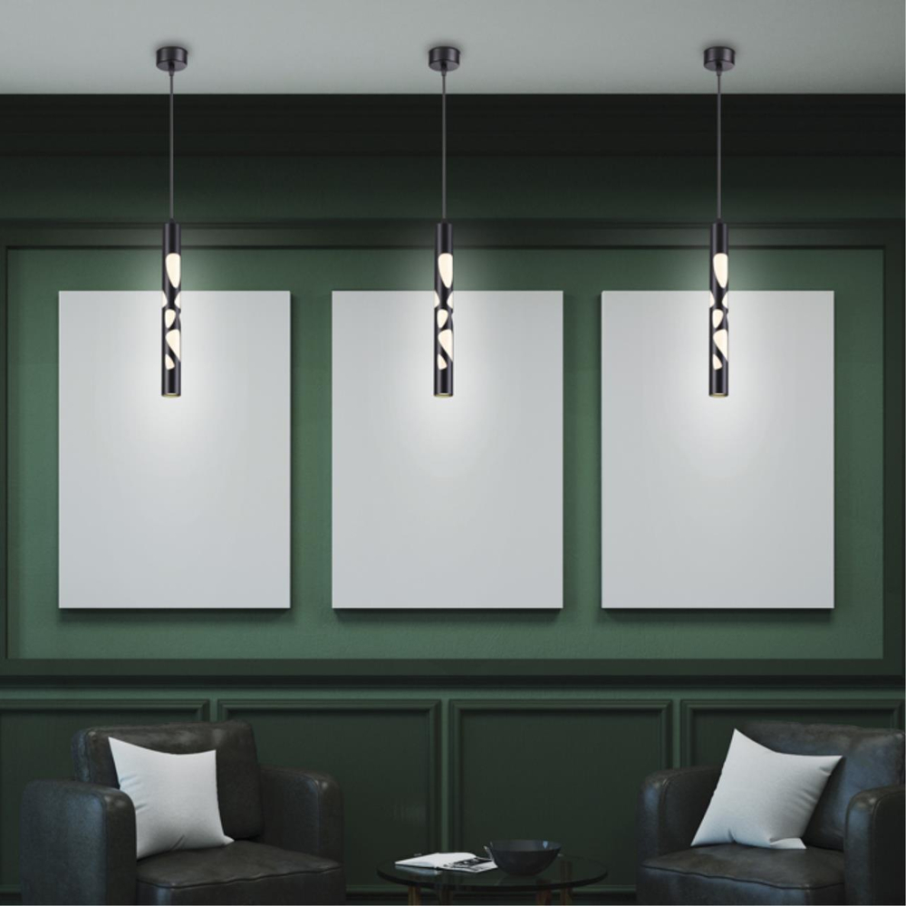 358132 OVER NT19 382 черн Накладной светильник, длина провода 1м IP20 LED 4000K 20W 160 - 265V ARTE