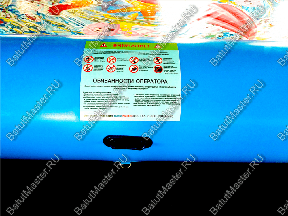 Надувной бассейн "Восьмигранник", 9*9*0.65 м, с принт-печатью на дне