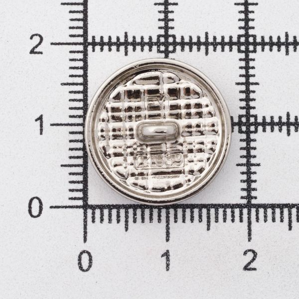 Пуговицы металл на ножке 28L=18 мм, Silver (серебристый), 10 шт, MP06